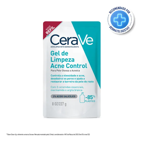 Refil Gel De Limpeza Facial Acne Control 227g Cerave