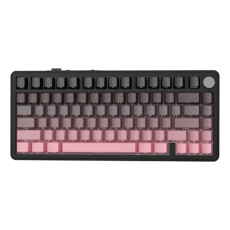 Teclado Mecánico Gamer Inalámbrico Attack Shark X85 75% Black Berry Inglés Us