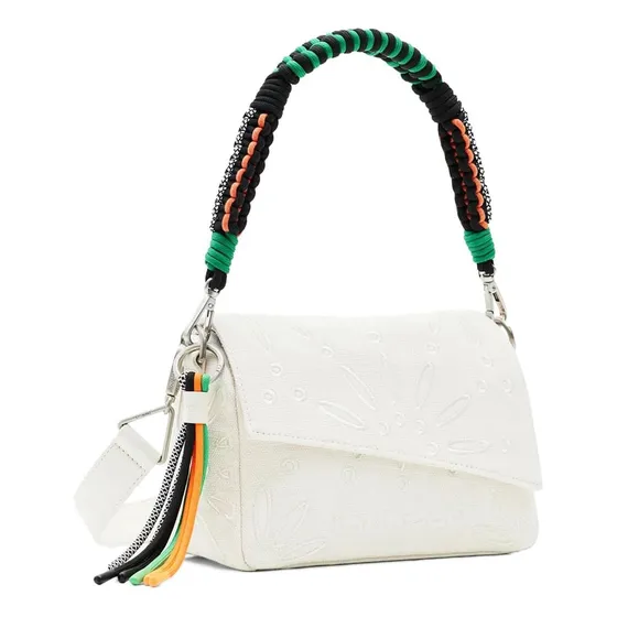 Desigual Accesorios Bolso De Mano De Tela, Blanco