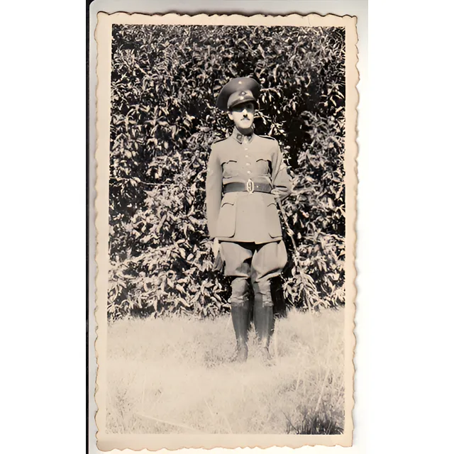 Militar Uniformado Uruguay Antigua Fotografia Decada Del 40