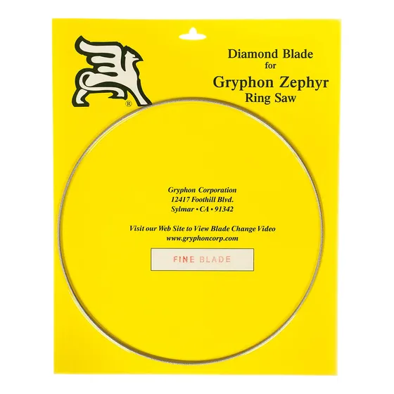 Lâmina De Serra Gryphon Zephyr Fine Diamond 18 Cm 220 Grit