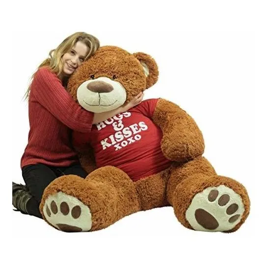 Oso De Peluche Gigante Grande Con Abrazos Amp; Besos 18qmr
