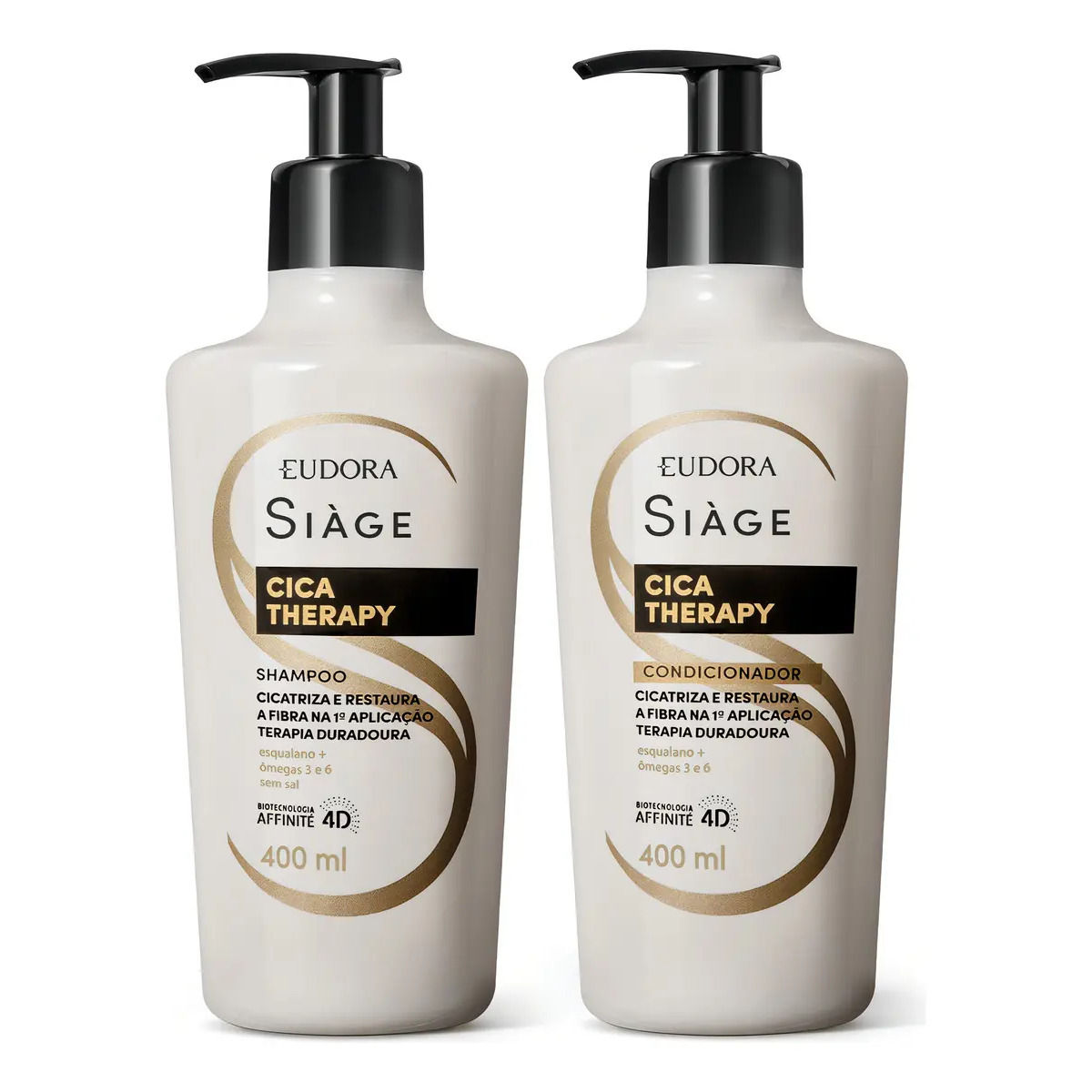 Combo Eudora Siàge Cica-therapy: Shampoo 400ml + Condicionador 400ml Combo Eudora Siàge Cica-therapy: Shampoo 400ml + Condicionador 400ml
