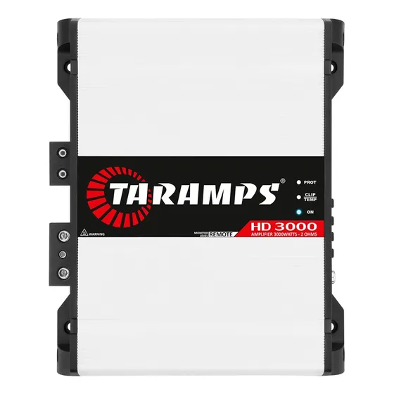 Módulo Amplificador Taramps HD 3000 3000W RMS para Som Automotivo 2 Ohms