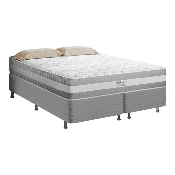 Sommier Colchón Queen Size 1.60 Mt Espuma Resortes  200 Kg