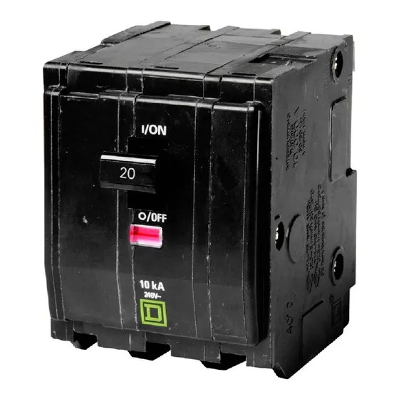 Interruptor Termomagnético Qo320 Square D 3p 20a Enchufable