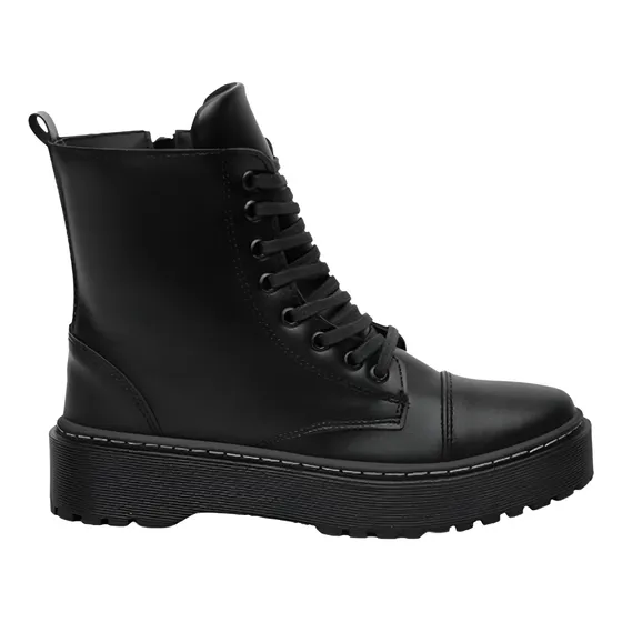 Botas Borcego De Cuero Vegano
