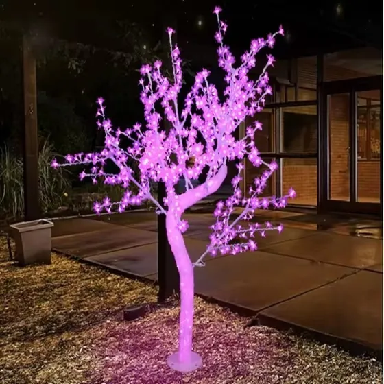 Árbol De Luz Led Modelo Cerezo De Lujo 1,9 De Largo