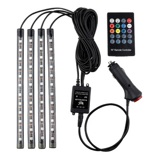 Kit De Tiras De Luces Led Para Coche, Multicolor, Sonido Act Kit De Tiras De Luces Led Para Coche, Multicolor, Sonido Act