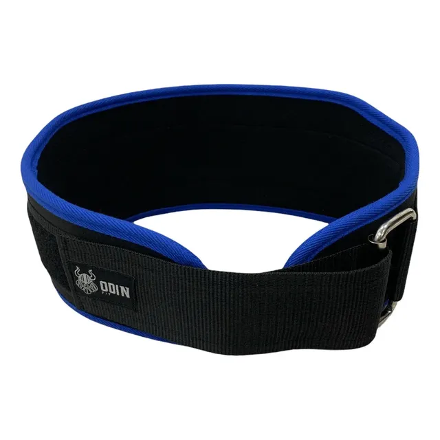 Cinto Cinturão Musculação Academia Lpo Lombar Odin Fit Tamanho M Azul