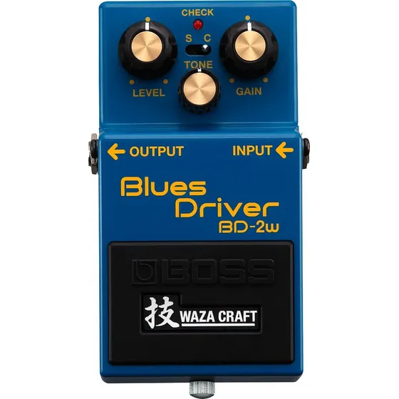 Pedal de efeito Boss Waza Craft Blues Driver BD-2W azul
