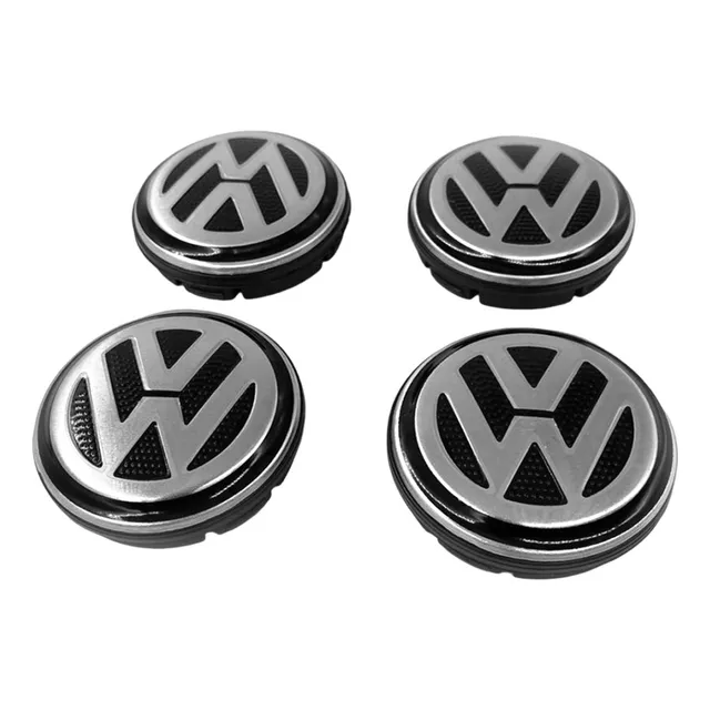 Kit Calota Centro De Roda Vw Volks Fox 2008 2009 2010 2011