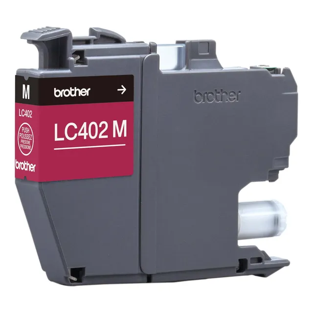 Tinta Brother Lc402m Color Magenta Rinde Hasta 550 Páginas