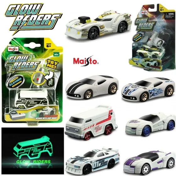 Carrito Maisto De Juguete Glow Riders Ultra Racer Fundido