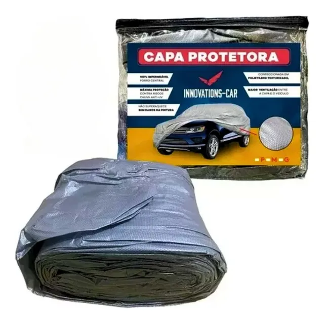 Capa De Cobrir Carro Anti-uv Chuva 100% Impermeável Forrada
