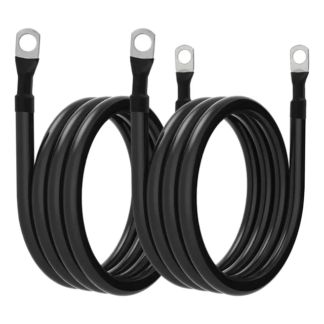 Par Cables Solar 1.5mt Sección 35mm2 Inversor A Batería