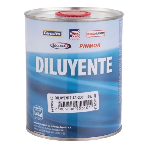 Diluyente Ar-200 O K-45 Para Pinturas Piscina 1/4 Gl