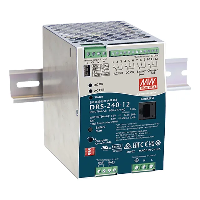 Fuente De Poder Industrial De 240w Con Cargador De Baterías,