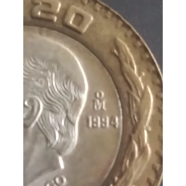 Moneda Hidalgo 1994 Plata Centro De Plata