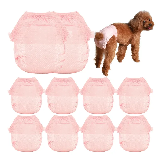 Pañales Absorbentes Para Perros, 10 Unidades, Pañales Absorb