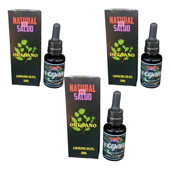 Aceite De Orégano Natural 30 Ml X3