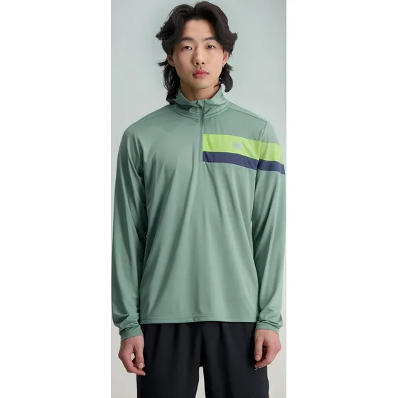 Buzo New Balance Accelerate Half Zip - Verde