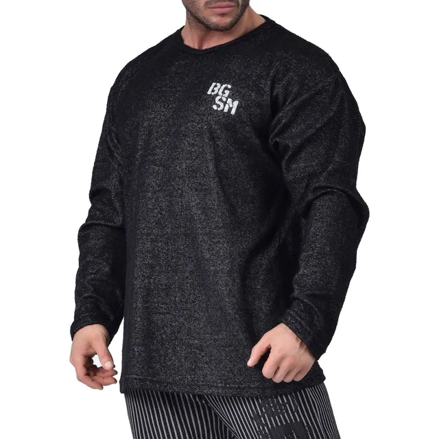 Bgsm Sudadera Manga Larga Para Hombre Activa Boton