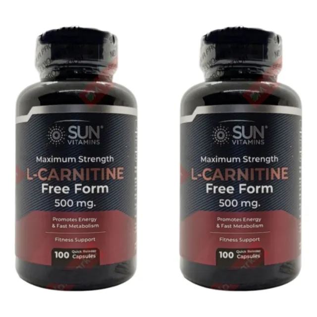 L Carnitina Quema Grasa Americano Promo 2 Frasco 200 Capsula Natural