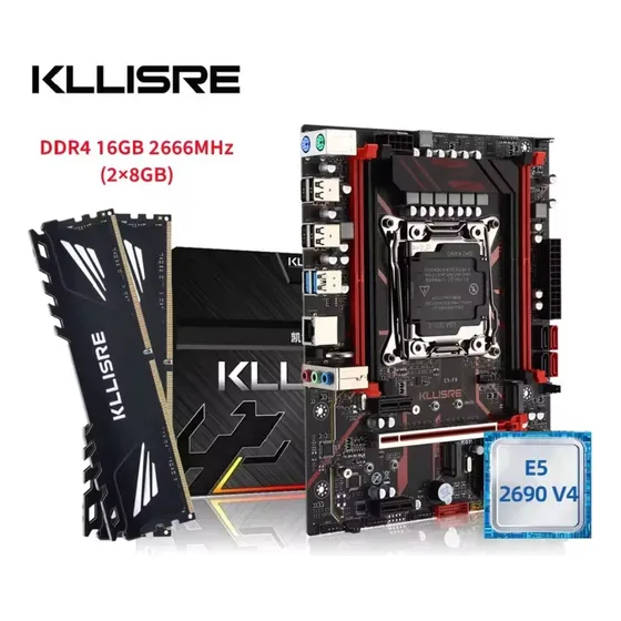 Kllisre X99 Combo Xeon E5 2680 V4. 16 Gb Ram