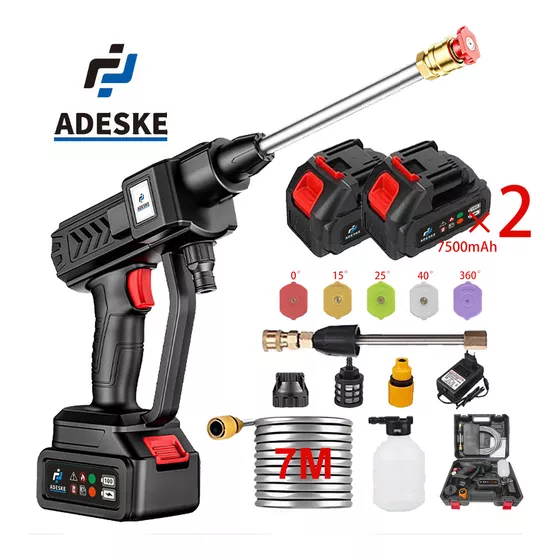 Pistola para hidrolavadoras Adeske A1001B electrica inalambrica y portatil negro