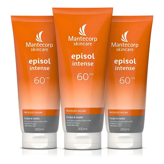 3 Protetor Solar Episol Intense Fps 60 200ml 3 Protetor Solar Episol Intense Fps 60 200ml