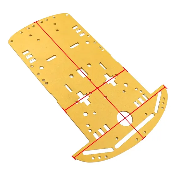Chasis De Acrilico Para Carro Robot 2wd Arduino 1pza