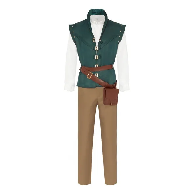 Q Enchanted Flynn Rider El Príncipe Disfraz Cosplay