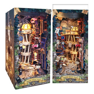 Spilay Diy Book Nook Kit, Diy Dollhouse Booknook Estantería Spilay Diy Book Nook Kit, Diy Dollhouse Booknook Estantería