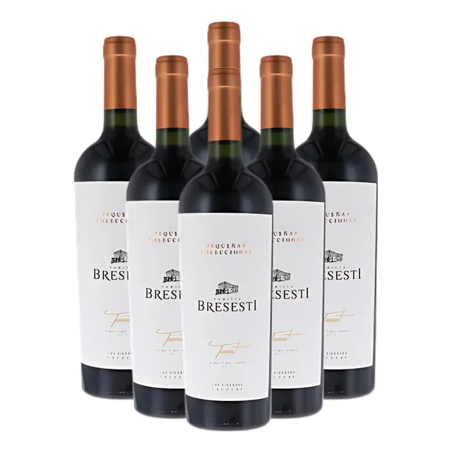 Pack X6 Vino Pequeñas Colecciones Bresesti Tannat
