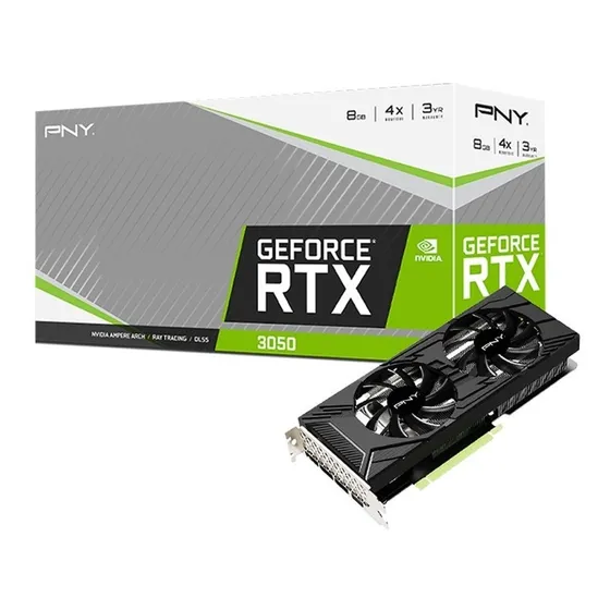 Placa De Video Pny Rtx 3050 8gb Uprising Dual Fan Acuario