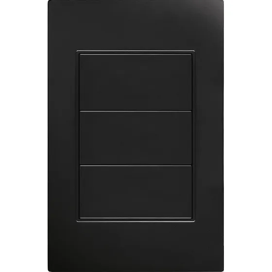 Placa Apl-312 Negra Tapa Ciega Color Negro