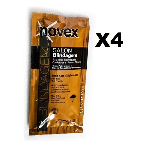 Novex Blindaje 30gr Sobre X 4 Unid Black&white 
