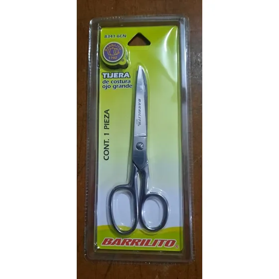 Tijera Barrilito Costura/oficina 6 Pulgadas Acero Inoxidable
