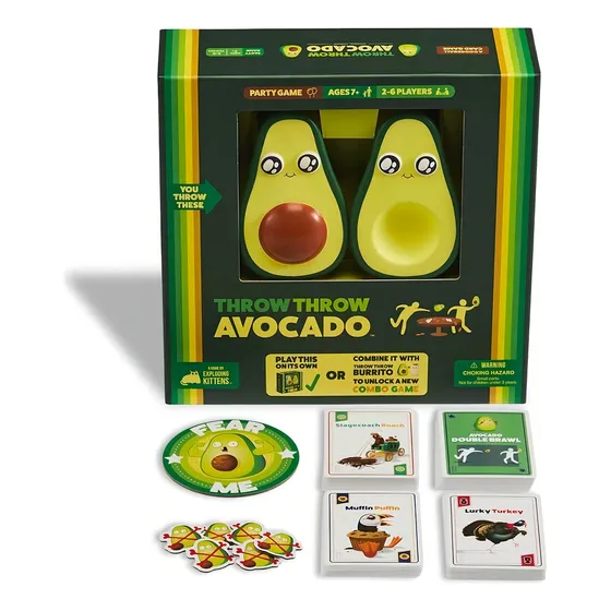 Throw Throw Avocado Juego De Mesa De Cartas Y Lanzar Burrito