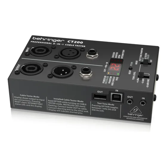 Tester De Cable Multiple Behringer Ct200