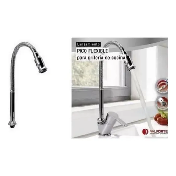 Repuesto Pico Flexible Para Grifería Mesada Canilla Valforte