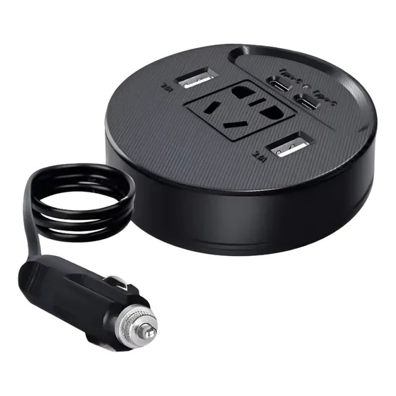 Conector 12v Usb Usb-c 220v 150w Para Auto Diginet Color Negro