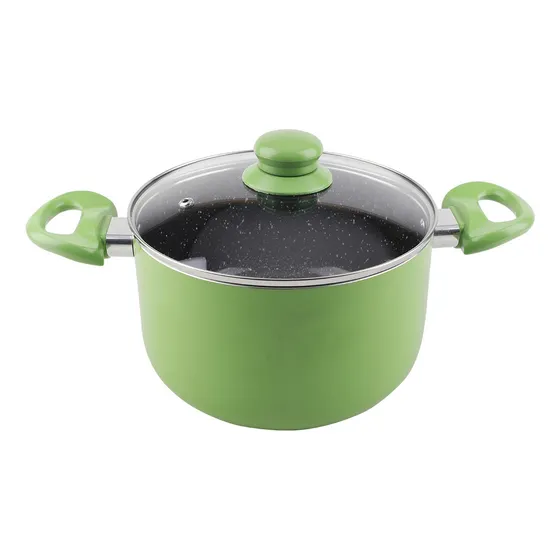 Cacerola Cuori Verde 24cm Interior Cerámico Antiadherente