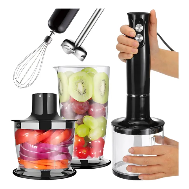 Mixer Vertical Turbo 4em1 Moedor Processador Alimentos Inox 