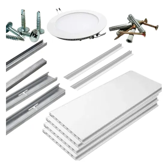 Tablas Pvc 20cm X 3mts+ Estructura+ Plafon Embutido 18w 12m2