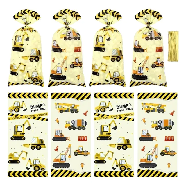 Pack 10 Bolsas Para Sorpresitas Importadas Máquinas Vehiculo