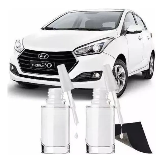 Tinta Tira Risco Automotiva Hyundai Branco Polar 15ml
