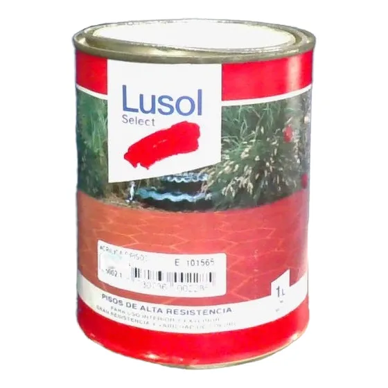 Pintura P/piso Lusol 1litros Color Azul  Francia Azul Francia Satinado