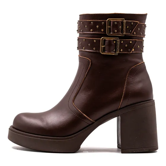 Botineta Comoda De Cuero Vacuno Urbana Nigeria Modelo 1362 S